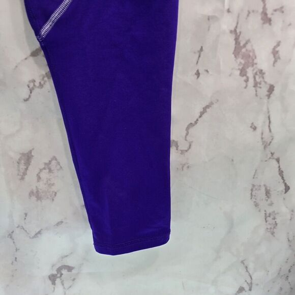 Nike Leggings Womens Large Purple Fleece Lined Thermal Pro Winter High Rise - Picture 4 of 12